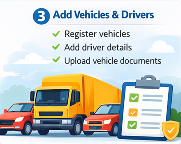 Добавление транспортных средств и водителей с указанием грузоподъемности, параметров кузова и статуса ADR в ExusTrans